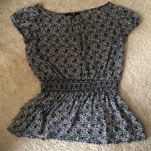 forever 21 pattered blouse top